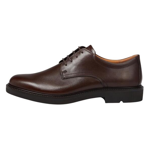 Ecco Mens London Oxford Dress Shoe EU 47 US 13-13.5 Brown Leather EUC main image 9